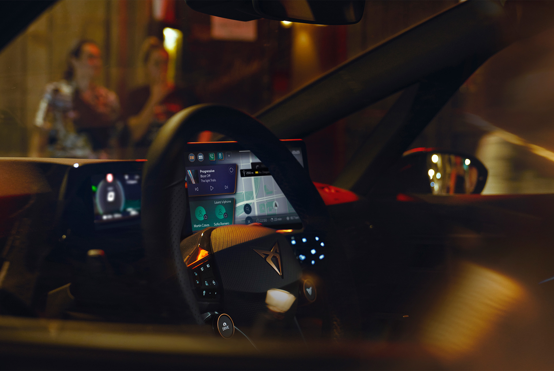 CUPRA Born VZ ratt med regenerativ bromsning och 12,9-tums infotainment