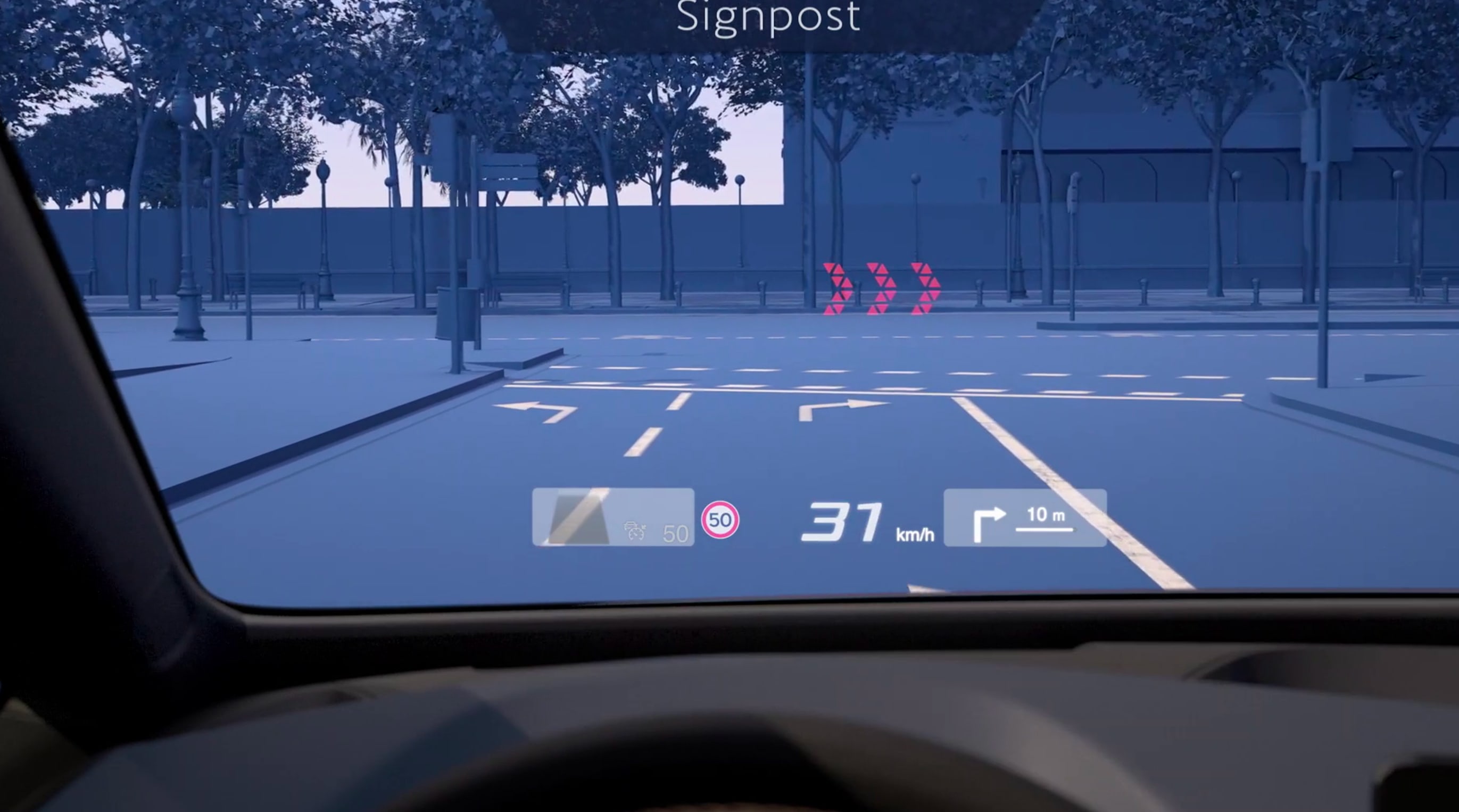 CUPRA Born med head-up-display med förstärkt verklighet